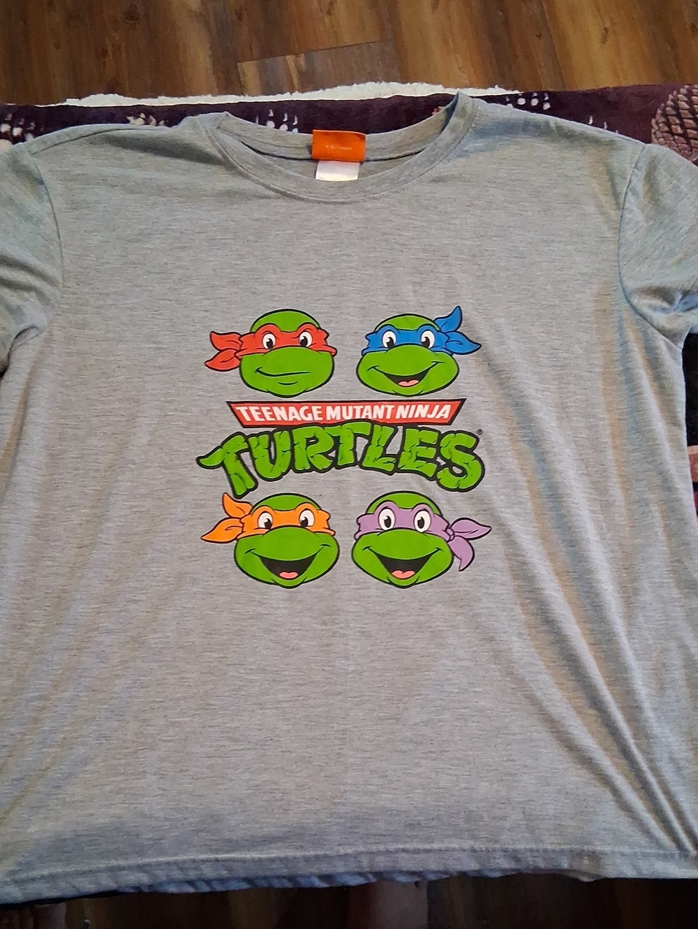 Nickelodeon Gray Tee with Orange Logo Tag